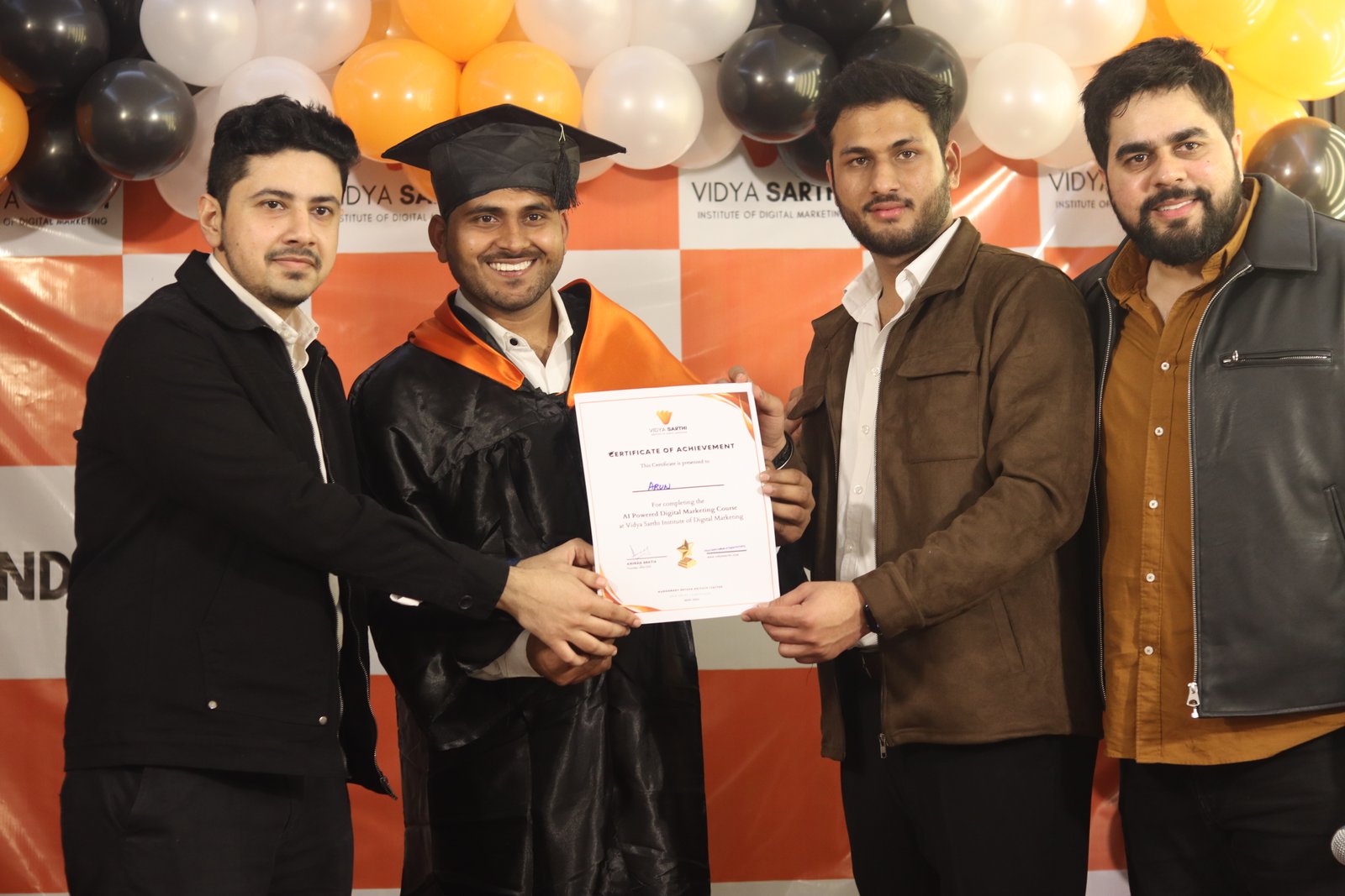 digital marketing institute in faridabad's certifcate celebration 2026